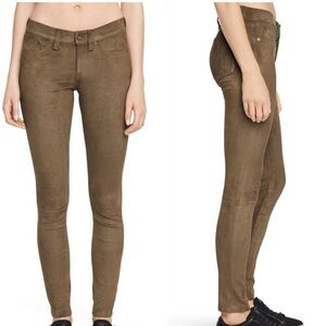 Genetic Denim Suede Pants Size 27 Nude